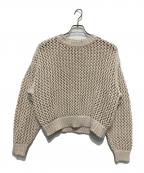 Liyocaリヨカ）の古着「メッシュ編みニット」｜ベージュ