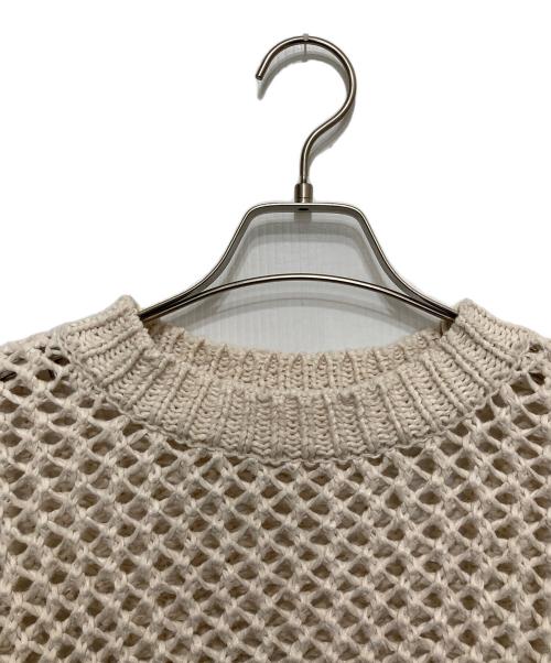 Liyoca（リヨカ）liyoca (リヨカ) メッシュ編みニット ベージュ サイズ:不明の古着・服飾アイテム