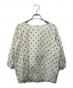 BEARDSLEYビアズリー）の古着「ドットバルーンブラウス」｜アイボリー