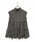 BEARDSLEY (ビアズリー) ギンガムチェックティアードブラウス ブラック×ホワイト サイズ:FREE：8000円