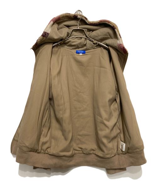 BLUE LABEL CRESTBRIDGE（ブルーレーベルクレストブリッジ）BLUE LABEL CRESTBRIDGE (ブルーレーベルクレストブリッジ) チェックボアパーカージャケット ベージュ サイズ:38の古着・服飾アイテム