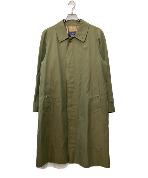 Burberry's（バーバリー）Burberry's (バーバリーズ) 裏ノヴァチェック玉虫色ステンカラーコート ブラウン サイズ:44の古着・服飾アイテム