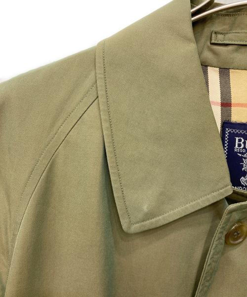 Burberry's（バーバリー）Burberry's (バーバリーズ) 裏ノヴァチェック玉虫色ステンカラーコート ブラウン サイズ:44の古着・服飾アイテム