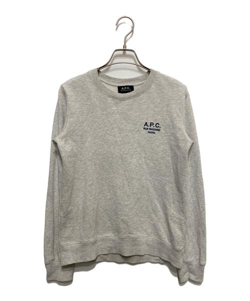 A.P.C.（アーペーセー）A.P.C. (アーペーセー) クルーネックスウェット グレー サイズ:Mの古着・服飾アイテム