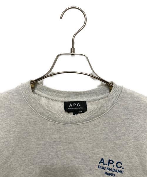 A.P.C.（アーペーセー）A.P.C. (アーペーセー) クルーネックスウェット グレー サイズ:Mの古着・服飾アイテム