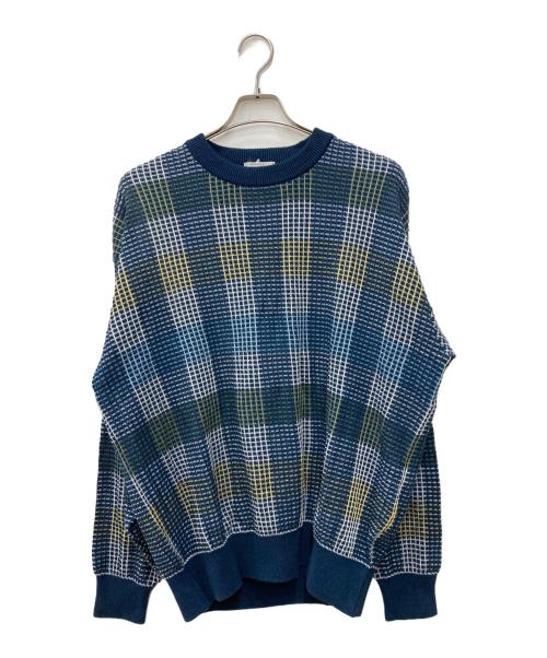 Burberry's（バーバリー）Burberry's (バーバリーズ) クルーネックニット ネイビー サイズ:Ｌ 未使用品の古着・服飾アイテム