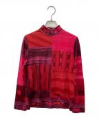 LEONARDレオナール）の古着「シルク混カットソー」｜レッド