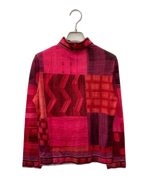 LEONARD（レオナール）LEONARD (レオナール) シルク混カットソー レッド サイズ:Mの古着・服飾アイテム