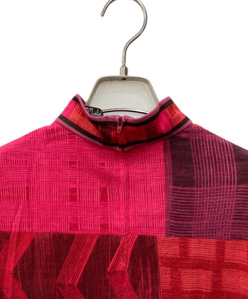 LEONARD（レオナール）LEONARD (レオナール) シルク混カットソー レッド サイズ:Mの古着・服飾アイテム