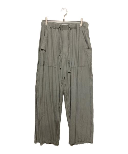 Graphpaper（グラフペーパー）Graphpaper (グラフペーパー) Viscose Twill Baker Pant　ビスコース ツイル ベイカー パンツ グレー サイズ:FREEの古着・服飾アイテム