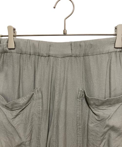 Graphpaper（グラフペーパー）Graphpaper (グラフペーパー) Viscose Twill Baker Pant　ビスコース ツイル ベイカー パンツ グレー サイズ:FREEの古着・服飾アイテム