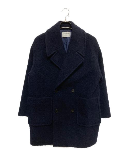 MACPHEE（マカフィー）MACPHEE (マカフィー) ブークレーボンディング ダブルブレストコート ネイビー サイズ:SIZE 36の古着・服飾アイテム