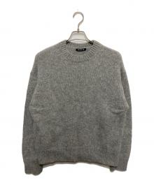 GALERIE VIE（ギャルリーヴィー）の古着「ファインウール クルーネックニット」｜グレー