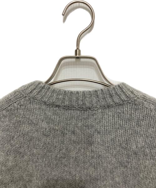 GALERIE VIE（ギャルリーヴィー）GALERIE VIE (ギャルリーヴィー) ファインウール クルーネックニット グレー サイズ:Ⅿの古着・服飾アイテム