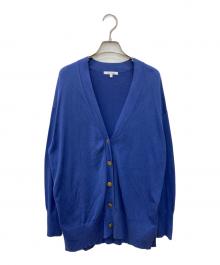 23区（ニジュウサンク）の古着「【洗える】シルクコットン カーディガン」｜ブルー