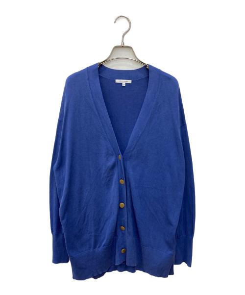 23区（ニジュウサンク）23区 (ニジュウサンク) 【洗える】シルクコットン カーディガン ブルー サイズ:38の古着・服飾アイテム