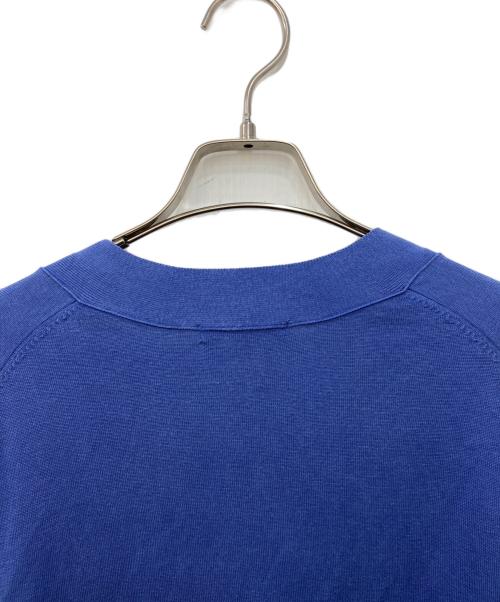 23区（ニジュウサンク）23区 (ニジュウサンク) 【洗える】シルクコットン カーディガン ブルー サイズ:38の古着・服飾アイテム