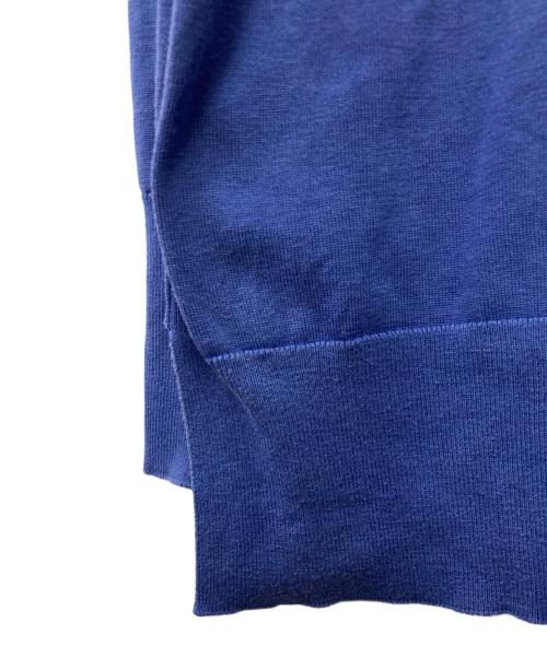 23区（ニジュウサンク）23区 (ニジュウサンク) 【洗える】シルクコットン カーディガン ブルー サイズ:38の古着・服飾アイテム