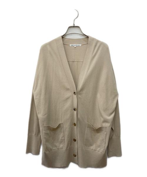 23区（ニジュウサンク）23区 (ニジュウサンク) 【洗える】コンフォートストレッチ カーディガン ベージュ サイズ:38の古着・服飾アイテム