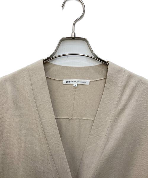 23区（ニジュウサンク）23区 (ニジュウサンク) 【洗える】コンフォートストレッチ カーディガン ベージュ サイズ:38の古着・服飾アイテム