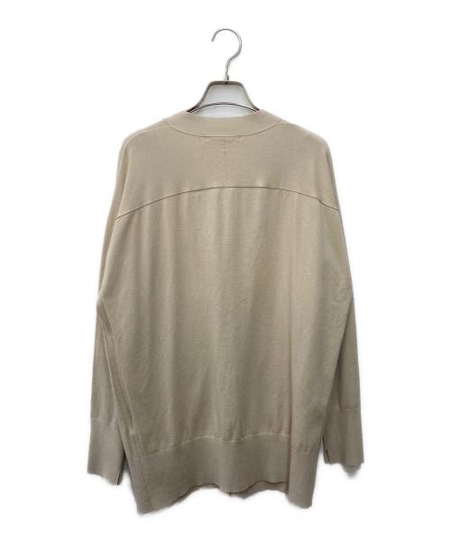 23区（ニジュウサンク）23区 (ニジュウサンク) 【洗える】コンフォートストレッチ カーディガン ベージュ サイズ:38の古着・服飾アイテム