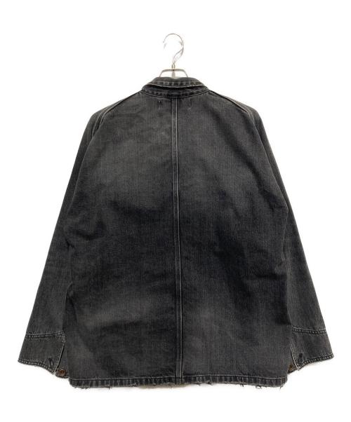 DAIRIKU（ダイリク）DAIRIKU (ダイリク) Vintage Wash Denim Cover All ブラック サイズ:Lの古着・服飾アイテム