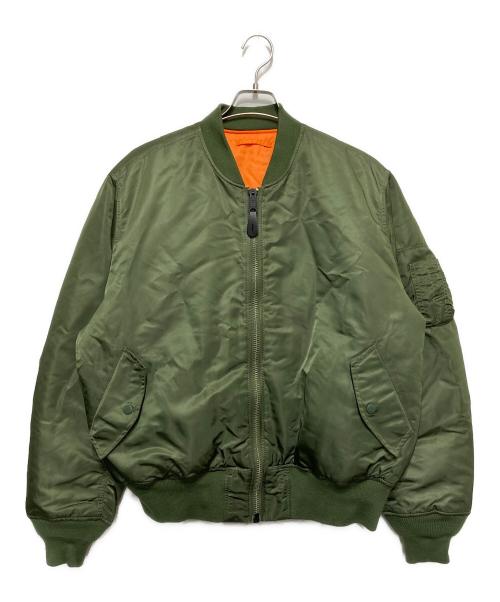 ALPHA（アルファ）ALPHA (アルファ) MA-1 CORE SPEC JACKET グリーン サイズ:XLの古着・服飾アイテム