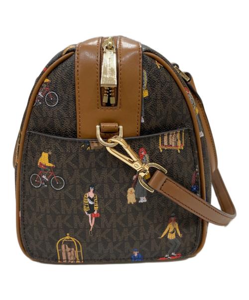 MICHAEL KORS（マイケル・コース）MICHAEL KORS (マイケル・コース) Bedford Travel Medium Jet Set Girls Duffle Satchel ブラウンの古着・服飾アイテム