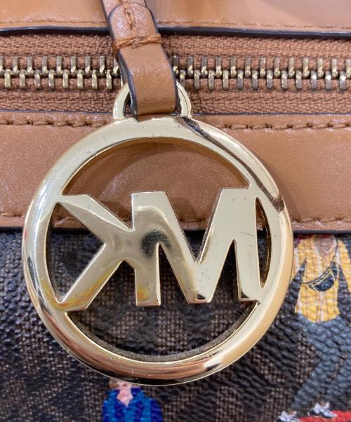 MICHAEL KORS（マイケル・コース）MICHAEL KORS (マイケル・コース) Bedford Travel Medium Jet Set Girls Duffle Satchel ブラウンの古着・服飾アイテム