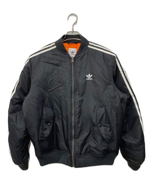 adidas（アディダス）adidas (アディダス) Bomber Padded JKT ブラック サイズ:Ｌの古着・服飾アイテム