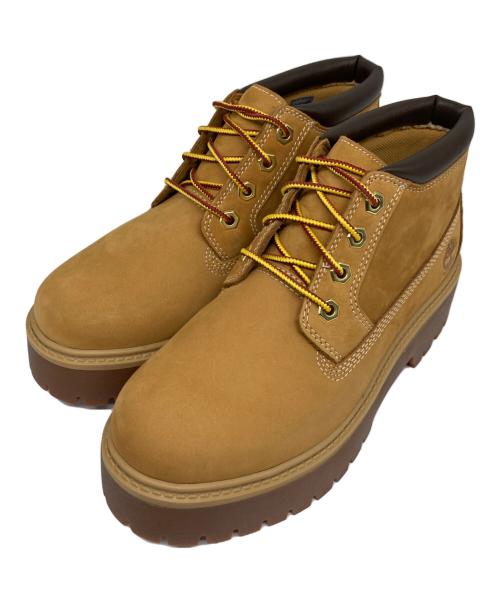 Timberland（ティンバーランド）Timberland (ティンバーランド) プレミアム ウォータープルーフ プラットフォーム チャッカ WHEAT NUBUCK ベージュ サイズ:23.5㎝の古着・服飾アイテム