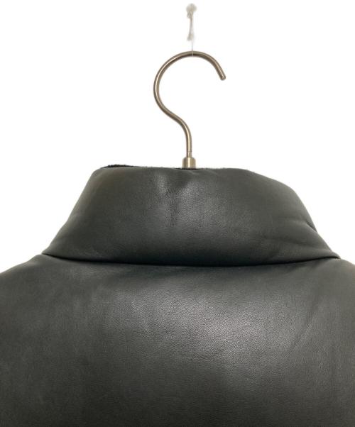 POLO RALPH LAUREN（ポロ・ラルフローレン）POLO RALPH LAUREN (ポロ・ラルフローレン) リバーシブルシープレザーダウンベスト ブラック サイズ:Mの古着・服飾アイテム