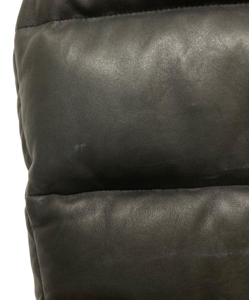 POLO RALPH LAUREN（ポロ・ラルフローレン）POLO RALPH LAUREN (ポロ・ラルフローレン) リバーシブルシープレザーダウンベスト ブラック サイズ:Mの古着・服飾アイテム