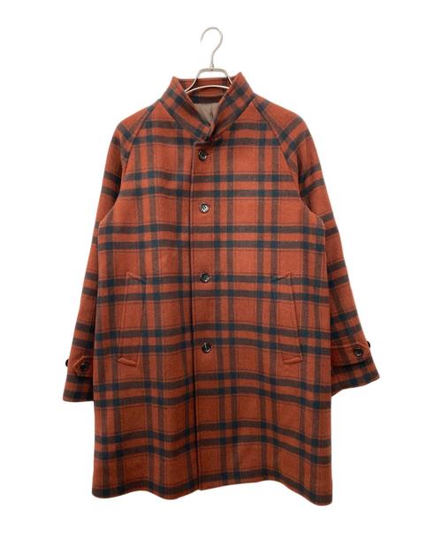 JOURNAL STANDARD（ジャーナルスタンダード）JOURNAL STANDARD (ジャーナルスタンダード) ライトメルトン スタンドオーバーコート レッド サイズ:Mの古着・服飾アイテム