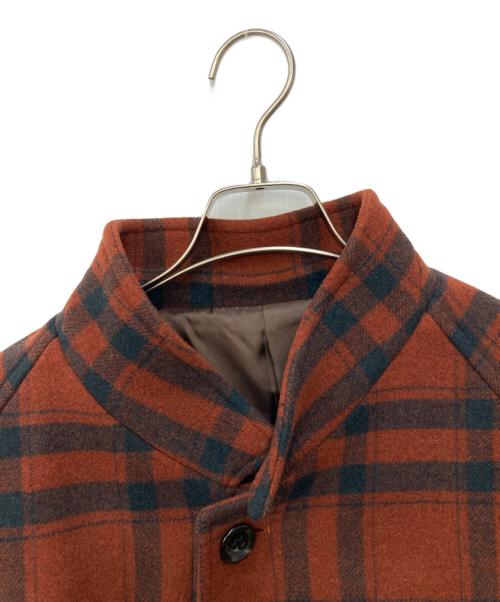 JOURNAL STANDARD（ジャーナルスタンダード）JOURNAL STANDARD (ジャーナルスタンダード) ライトメルトン スタンドオーバーコート レッド サイズ:Mの古着・服飾アイテム