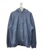 stussyステューシー）の古着「Smooth Stock Hoodie Pigment Dyed」｜ネイビー
