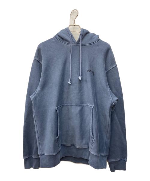 stussy（ステューシー）stussy (ステューシー) Smooth Stock Hoodie Pigment Dyed ネイビー サイズ:Ｌの古着・服飾アイテム