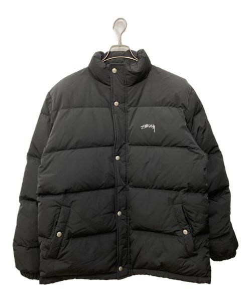 stussy（ステューシー）stussy (ステューシー) solid puffer jacket ブラック サイズ:Ｌの古着・服飾アイテム