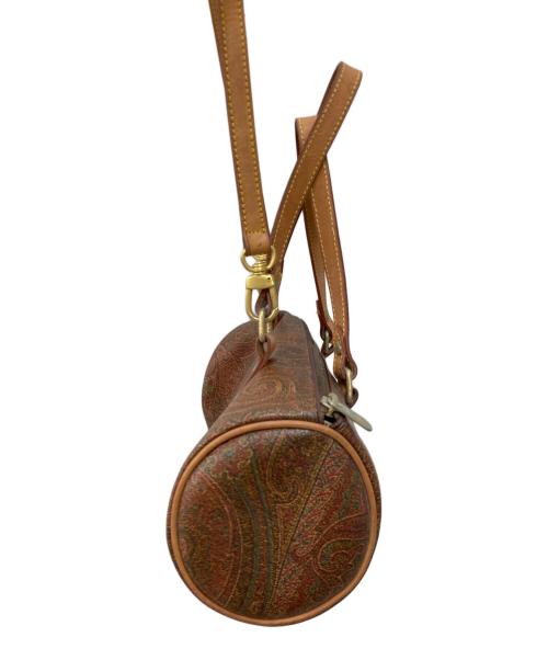 ETRO（エトロ）ETRO (エトロ) ペイズリー柄ミニボストンバッグ ブラウンの古着・服飾アイテム