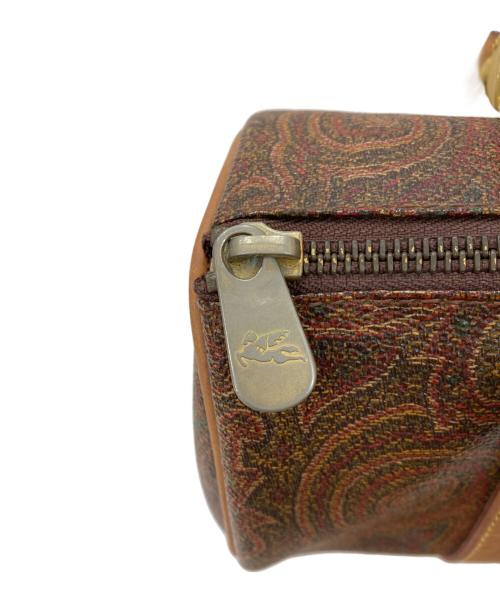 ETRO（エトロ）ETRO (エトロ) ペイズリー柄ミニボストンバッグ ブラウンの古着・服飾アイテム