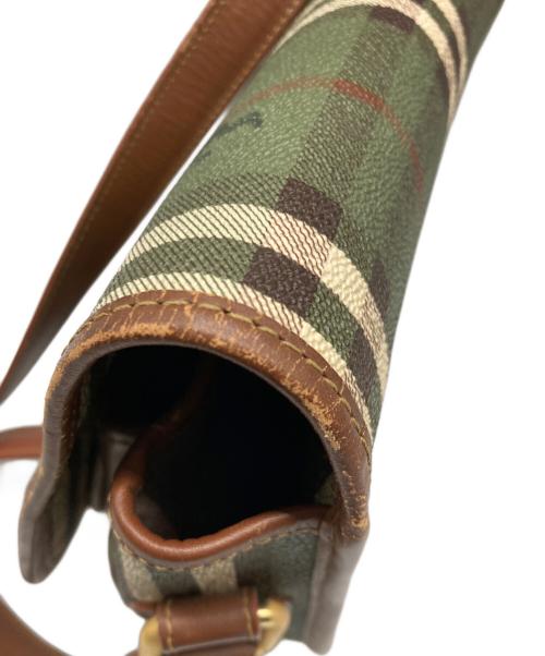 Burberry's（バーバリー）Burberry's (バーバリーズ) シャドーホースノヴァチェックショルダーバッグ グリーンの古着・服飾アイテム