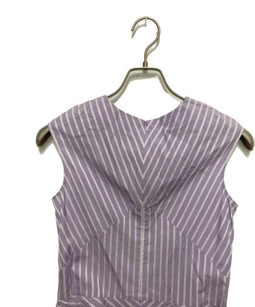 theory luxe（セオリーリュクス）theory luxe (セオリーリュクス) DEMMI STR ワンピース パープル サイズ:SIZE 32の古着・服飾アイテム