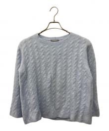 theory luxe（セオリーリュクス）の古着「ケーブルニット」｜ブルー