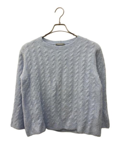 theory luxe（セオリーリュクス）theory luxe (セオリーリュクス) ケーブルニット ブルー サイズ:32の古着・服飾アイテム