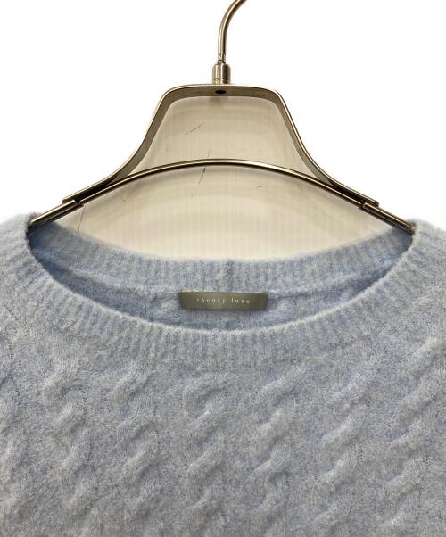 theory luxe（セオリーリュクス）theory luxe (セオリーリュクス) ケーブルニット ブルー サイズ:32の古着・服飾アイテム