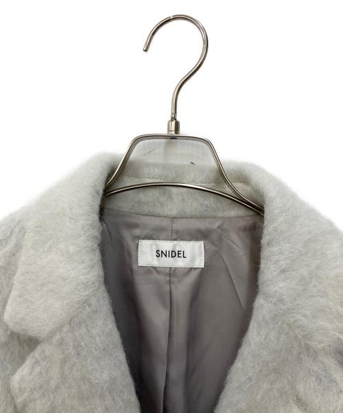 Snidel（スナイデル）Snidel (スナイデル) ベルテッドオーバーサイズジャケット グレーの古着・服飾アイテム