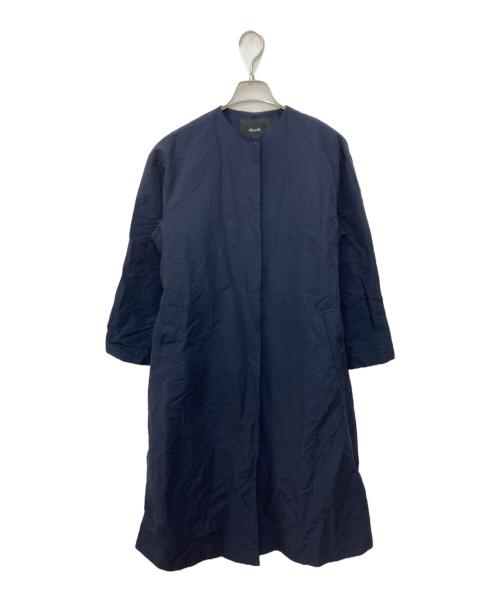 allureville（アルアバイル）allureville (アルアバイル) グログランロングコート ネイビー サイズ:1 未使用品の古着・服飾アイテム