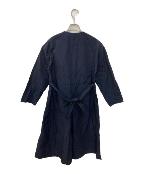 allureville（アルアバイル）allureville (アルアバイル) グログランロングコート ネイビー サイズ:1 未使用品の古着・服飾アイテム