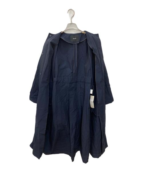 allureville（アルアバイル）allureville (アルアバイル) グログランロングコート ネイビー サイズ:1 未使用品の古着・服飾アイテム