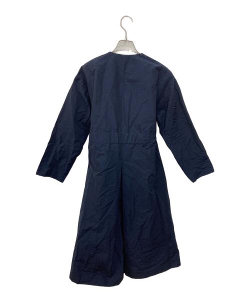 allureville（アルアバイル）allureville (アルアバイル) グログランロングコート ネイビー サイズ:1 未使用品の古着・服飾アイテム